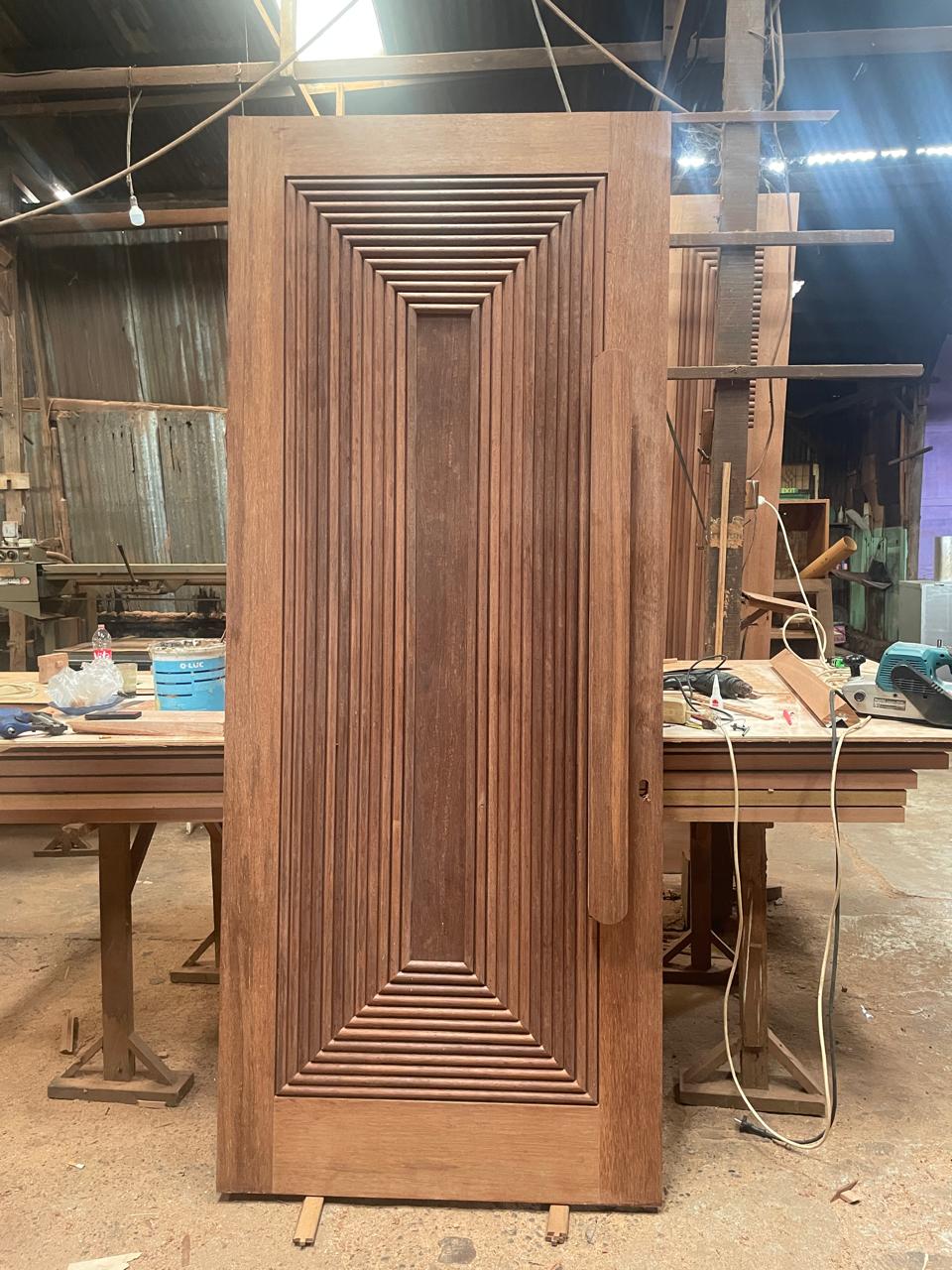 Pintu Minimalis Kayu Merbau Oven